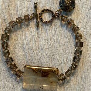 Elegant Brown Beaded Bracelet